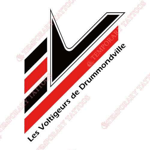 Drummondville Voltigeurs Customize Temporary Tattoos Stickers NO.7423
